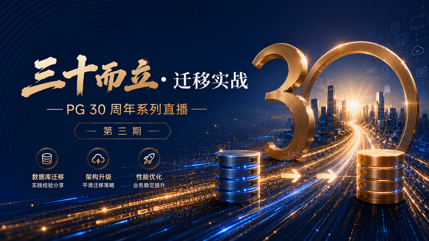 直播预告|PG 30周年系列直播第三期:从Oracle到PG——迁移的真实成本与避坑指南